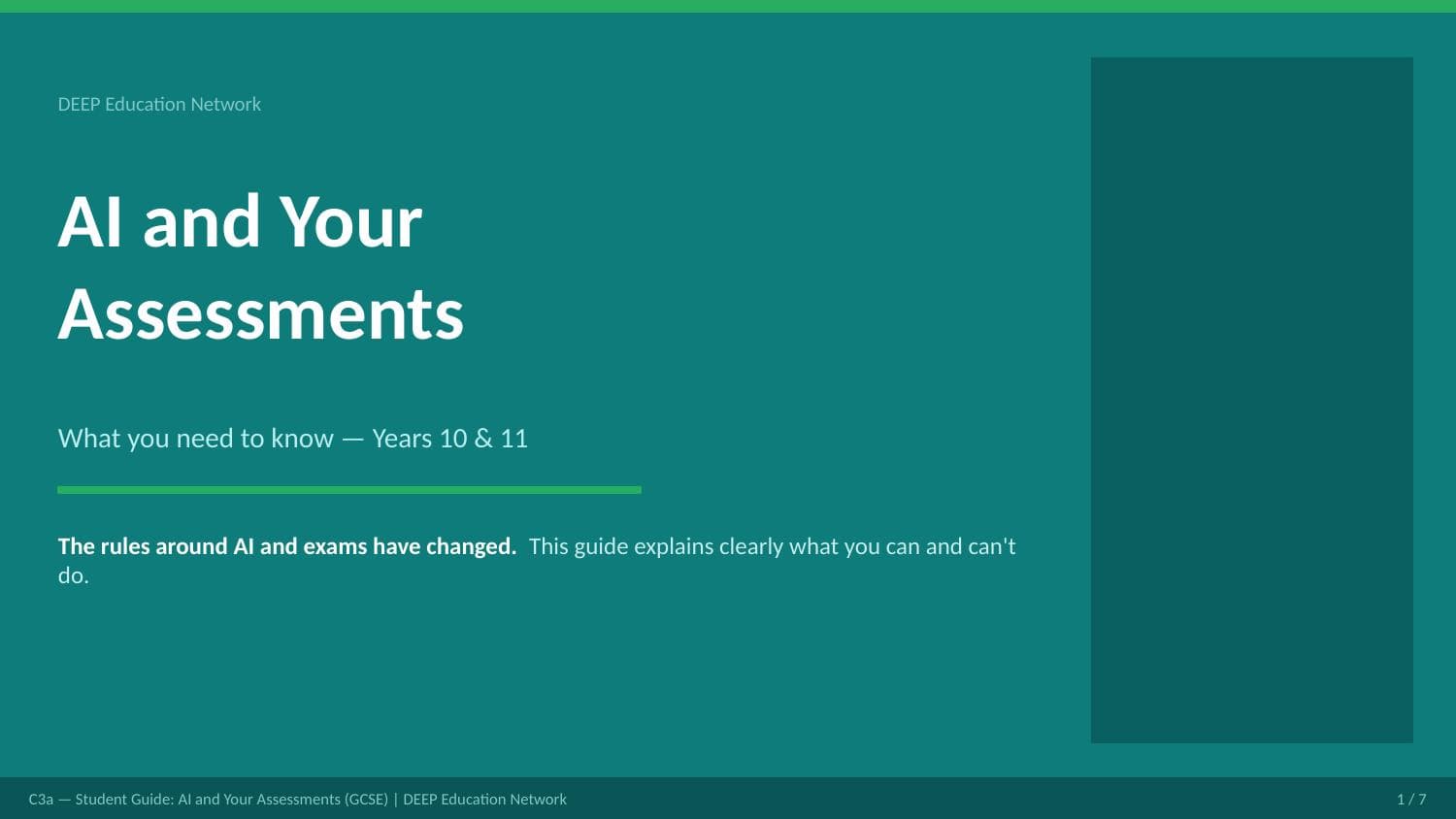 Preview of Student Guide — GCSE
