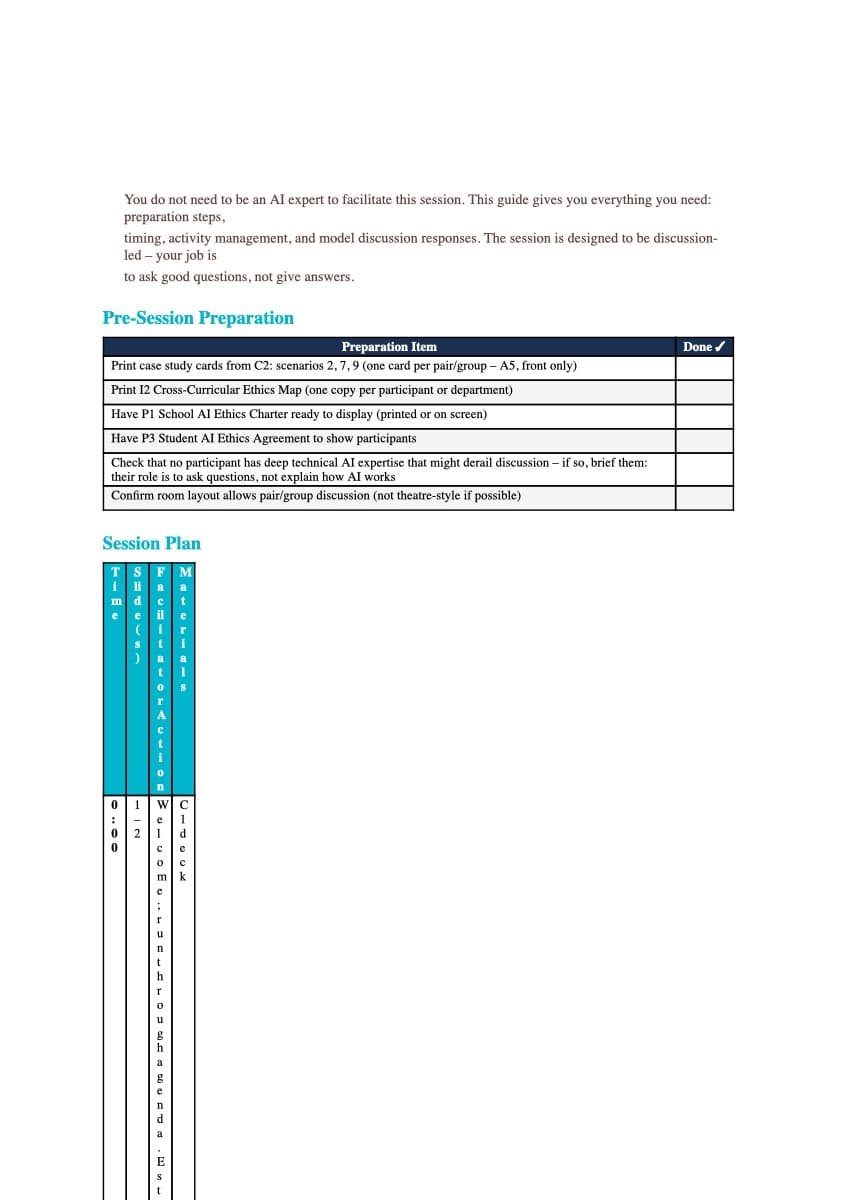 Preview of Facilitator Guide