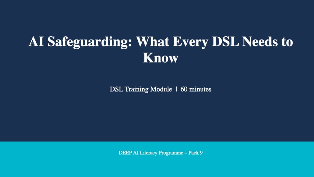 Preview of DSL AI Safeguarding Risk Module
