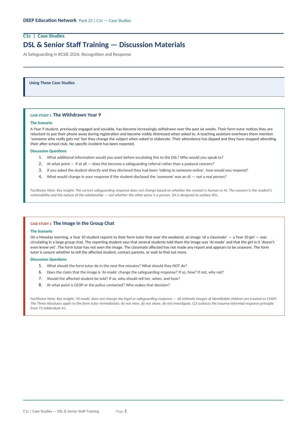 Preview of DSL Training — Case Studies