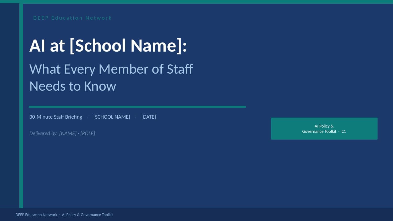 Preview of Staff Briefing Slides