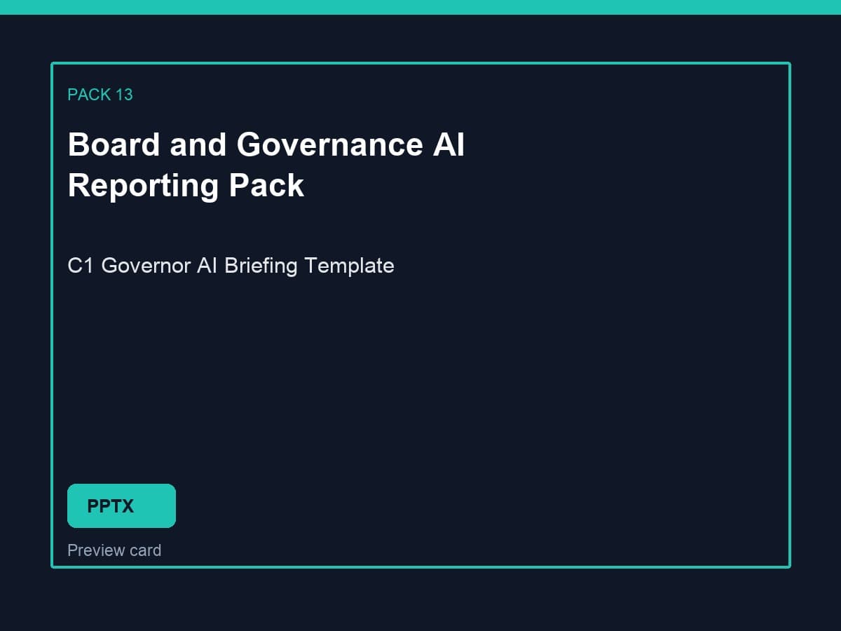 Preview of Governor AI Briefing Template