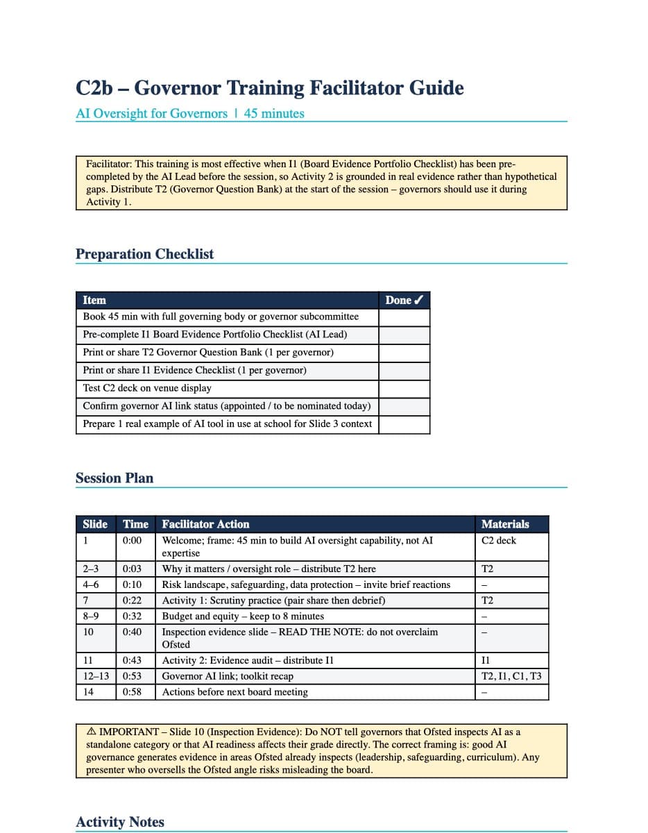 Preview of Facilitator Guide