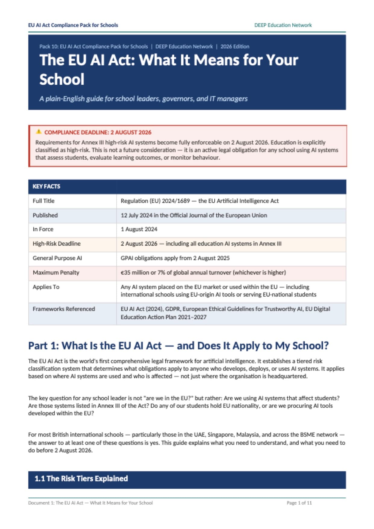 Preview of EU AI Act Plain-English Guide