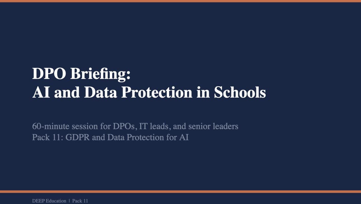 Preview of DPO Briefing AI And Data Protection