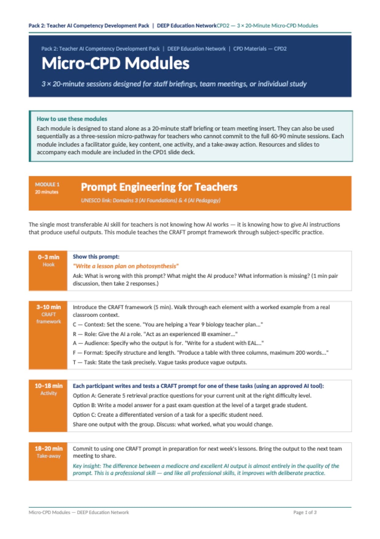 Preview of Micro-CPD Modules